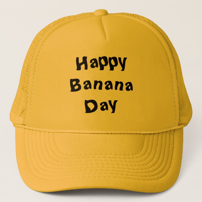 Casquette Happy Banana Day Trucker Hat (Devant)