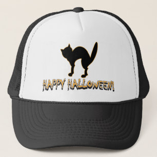 Casquette Happy Halloween Chat noir