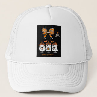 Casquette Happy Halloween – fantômes café mignons