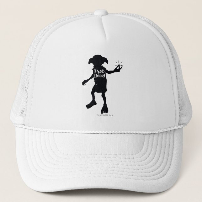 Casquette Harry Potter | "Free Dobby" Silhouette Typographie (Devant)