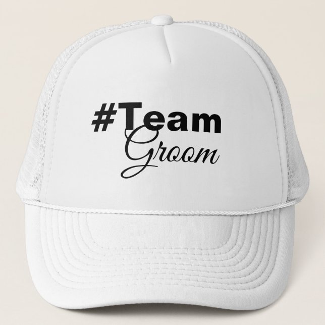 Casquette Hashtag Team Groom (Devant)