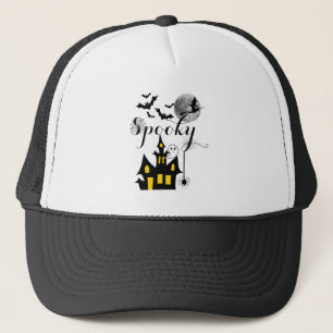 Casquette Hauné House Flying Witch Halloween Éffrayant