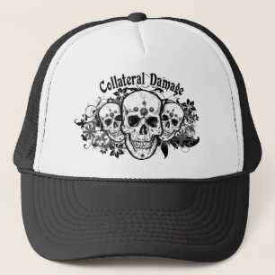 Casquette hawaïen de camionneur de crânes de dé