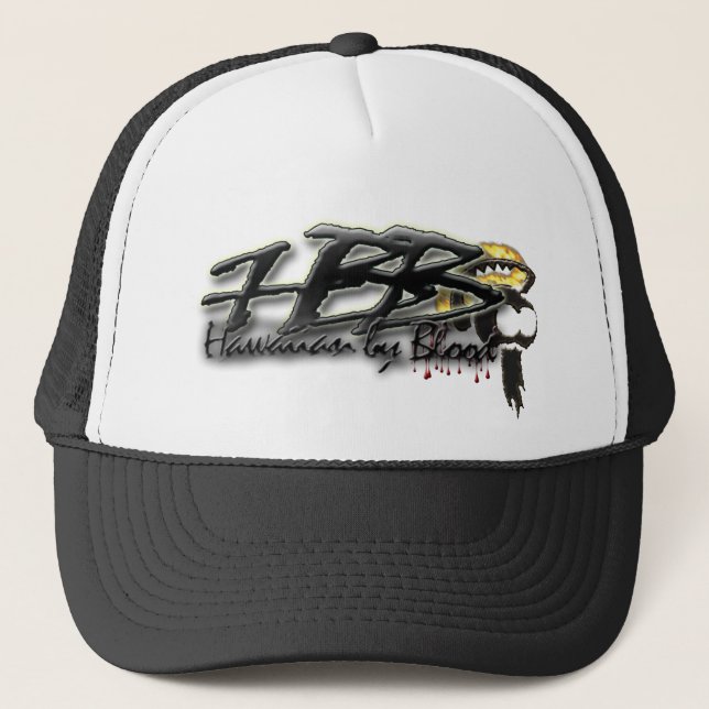 Casquette Hawaïen par le casque d'Ikaika de sang (Devant)