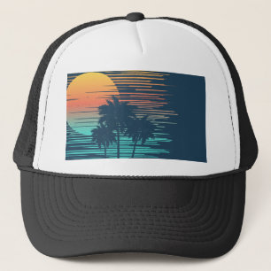 Casquette Hawaii Sunset Sunrise Graphic Topic Forêt tropical