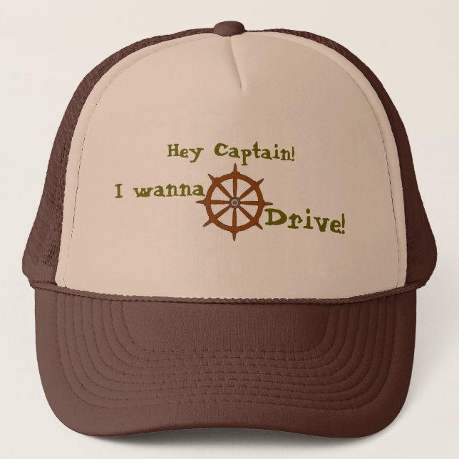 Casquette Hé capitaine I veulent conduire (Devant)