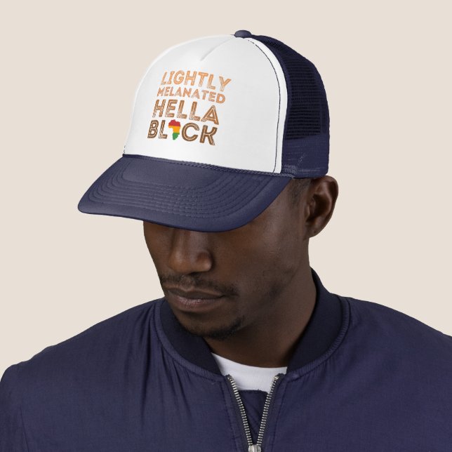 Casquette Hella Melanée Légèrement Noir Histoire Africaine (En situation)