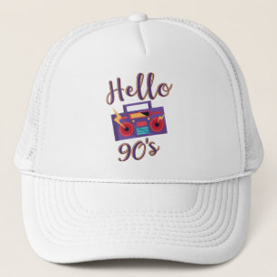 Casquette Hello 90s radio cassette recorder
