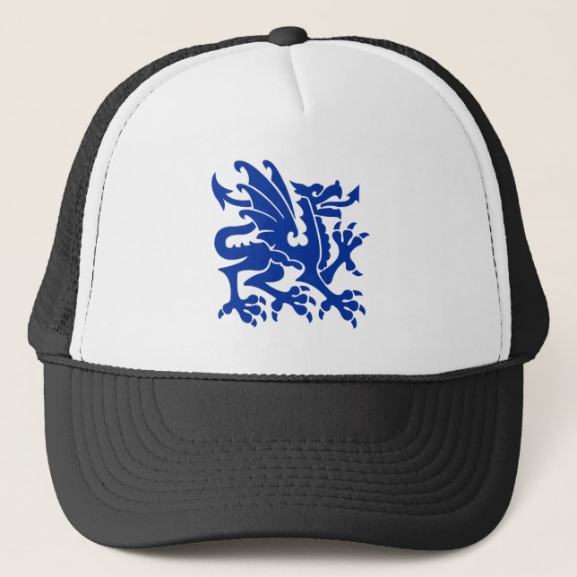 Casquette Heraldic Dragon 01 - Bleu de la Marine (Devant)