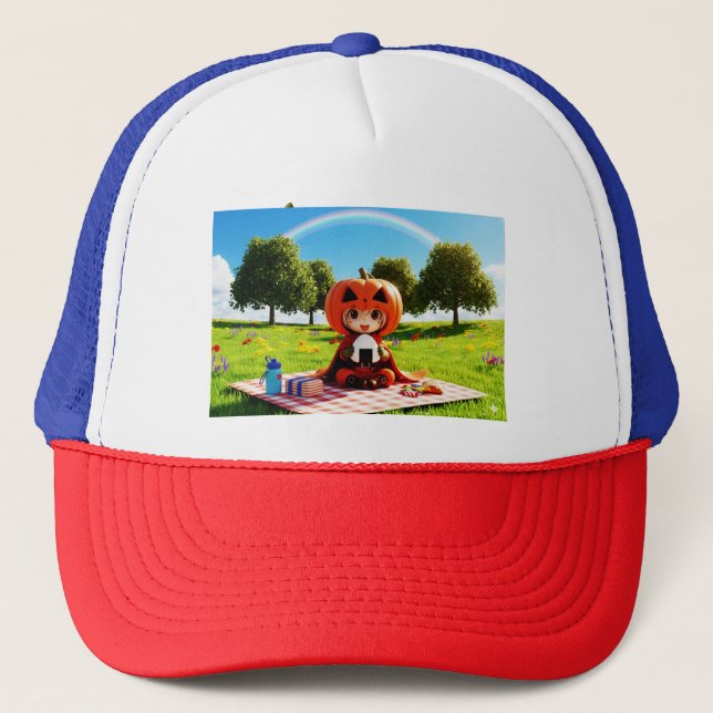 Casquette Héros de camionneur Hat-Citrouille "Bokchanda" Cas (Devant)