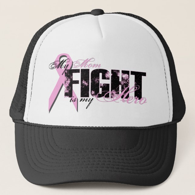 Casquette Héros de maman - cancer du sein de combat (Devant)
