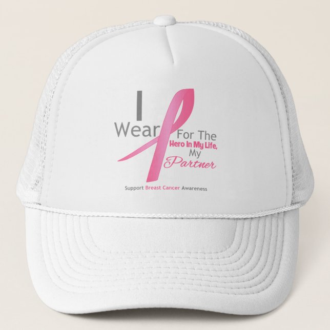 Casquette Héros du cancer du sein - Partenaire (Devant)