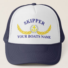 Casquette Hespérie à motif d'ancre personnalisée