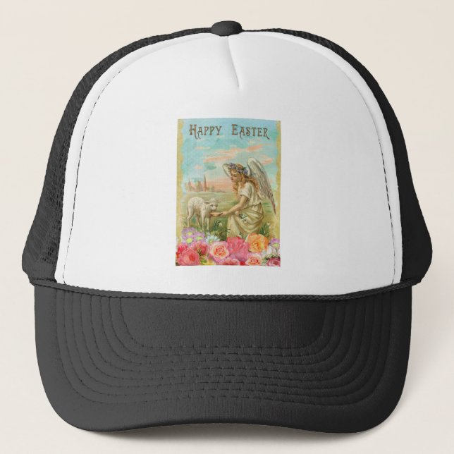 Casquette heureux ange de pâques (Devant)