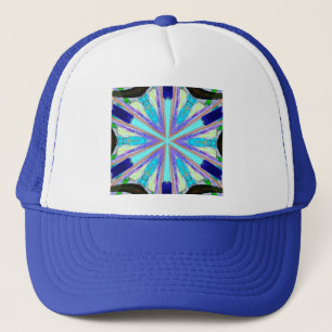casquette hexagone d'étoile bleue