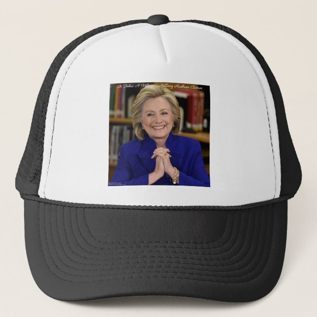Casquette Hillary Clinton Il Faut Un Cadeau De Village (Devant)