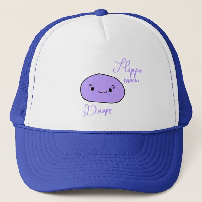 Casquette Hippo Cute Mochi Funny Animal Mochi (Devant)