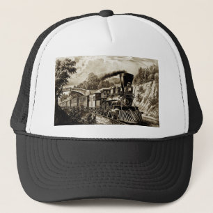 Casquette Historique des locomotives des moteurs à vapeur
