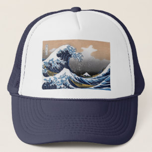 Casquette Hokusai, "La Grande Vague au large de Kanagawa"