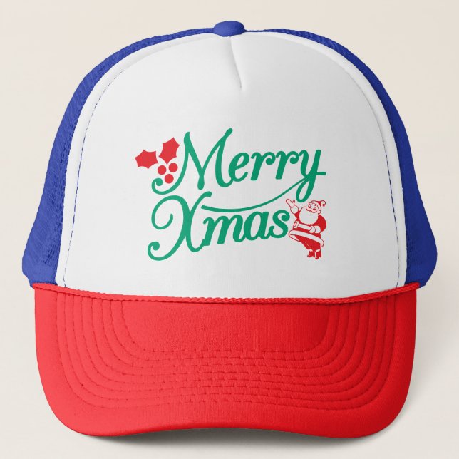 Casquette Holiday Hat – Merry & Bright Seasonal Style (Devant)