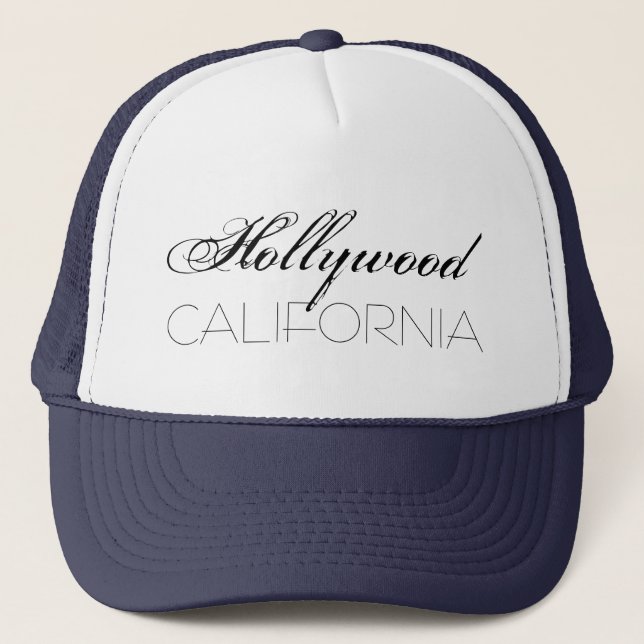 Casquette Hollywood California chic personnalisable (Devant)
