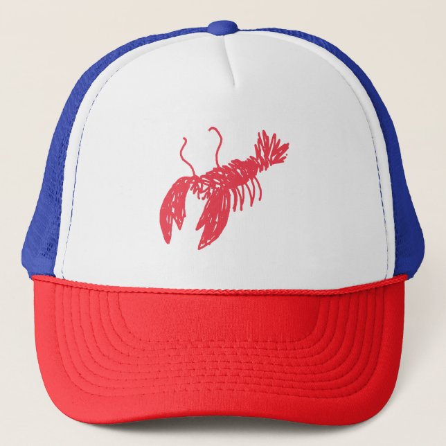 Casquette Homard rouge (Devant)