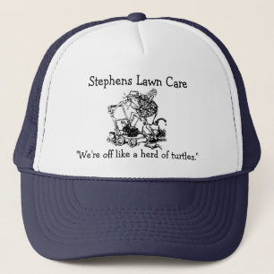 Casquette homme de tondeuse à gazon, soin de pelouse de