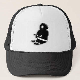Casquette Homme esquimau s'asseyant