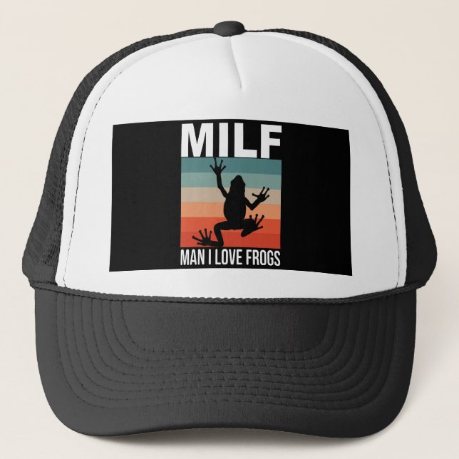 Casquette Homme j'aime les grenouilles (Devant)