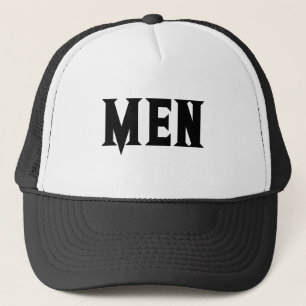 Casquette Homme Texte Homme garçon blanc et noir couleur