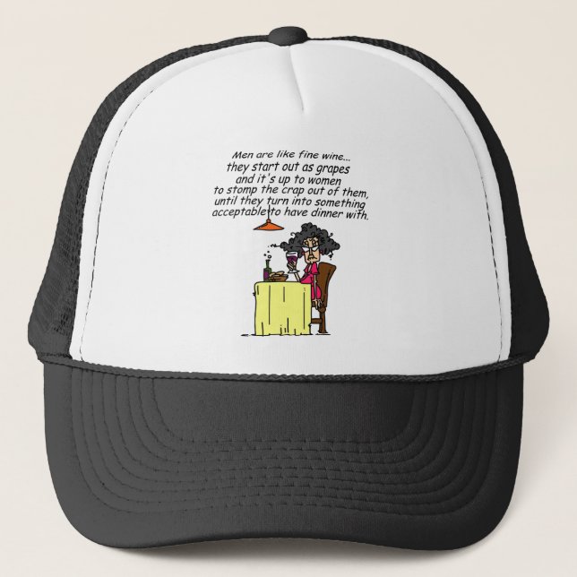 Casquette Hommes et FIne Humour de vin (Devant)