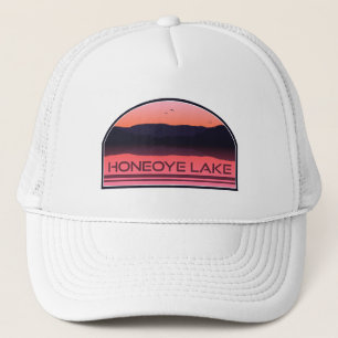 Casquette Honeoye Lake New York Red Sunrise