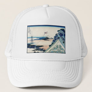 Casquette Honganji Temple Vista du Mont Fuji Bois japonais