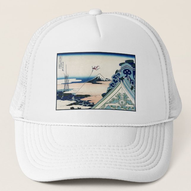 Casquette Honganji Temple Vista du Mont Fuji Bois japonais (Devant)