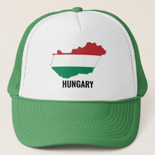 Casquette Hongrie, silhouette, couleurs du drapeau,