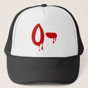 Casquette Hôpital négatif de #Horror d'o de groupe sanguin
