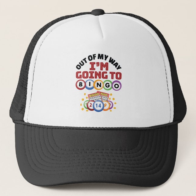 Casquette Hors de mon chemin je vais au Bingo (Devant)