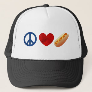 Casquette Hot dog d'amour de paix