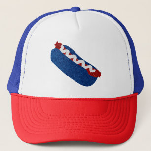Casquette Hot Dog Juillet 4 Parties scintillant