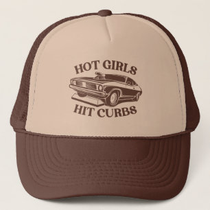 Casquette Hot Girls Hit Curbs - Brown