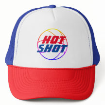 Hot Shot | Citation de basket avec texte bleu