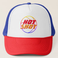 Hot Shot | Citation de basket avec texte bleu