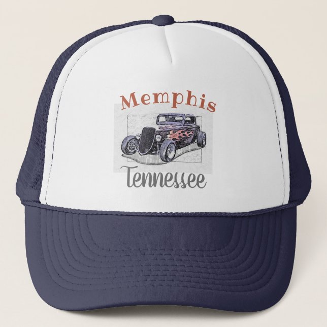 Casquette Hotrod Vintage "Memphis Tennessee" (Devant)