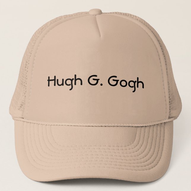 Casquette Hugh G. Gogh (amour-propre énorme) (Devant)