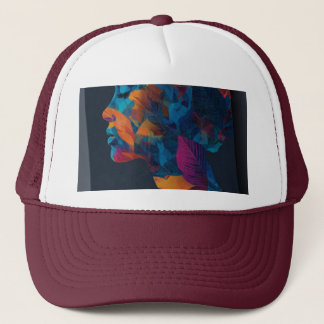 Casquette Human face design on 