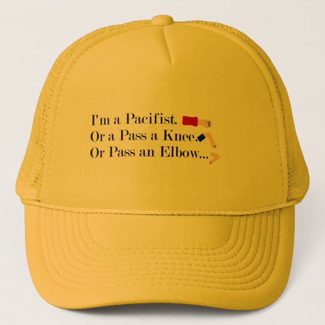 Casquette Humour pacifiste mixed martial art (Devant)