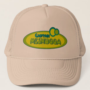 Casquette Humour Yiddish drôle de CAPITAINE MESHUGGA (fou) -