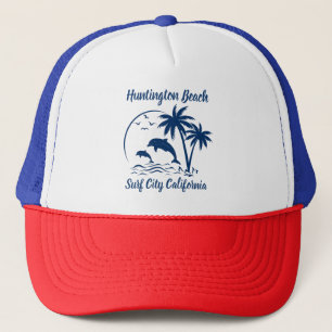 Casquette Huntington Beach California Dark Blue
