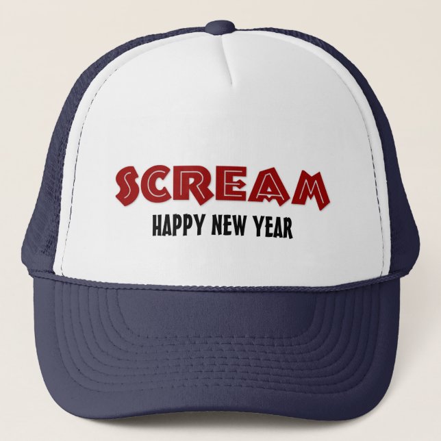 Casquette hurle Bonne année (Devant)