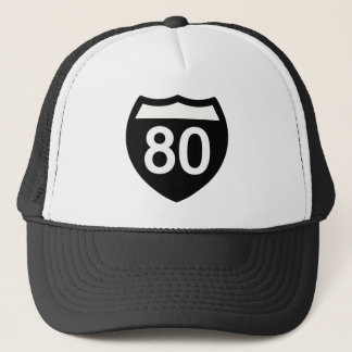 Casquette I-80 Highway sign T-shirt design